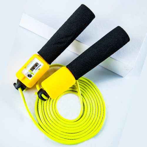 6229 Factory Direct Sales Skipping Rope Sports Skipping Rope Fitness Competition Counting Sports Sponge Handle Skipping Rope
