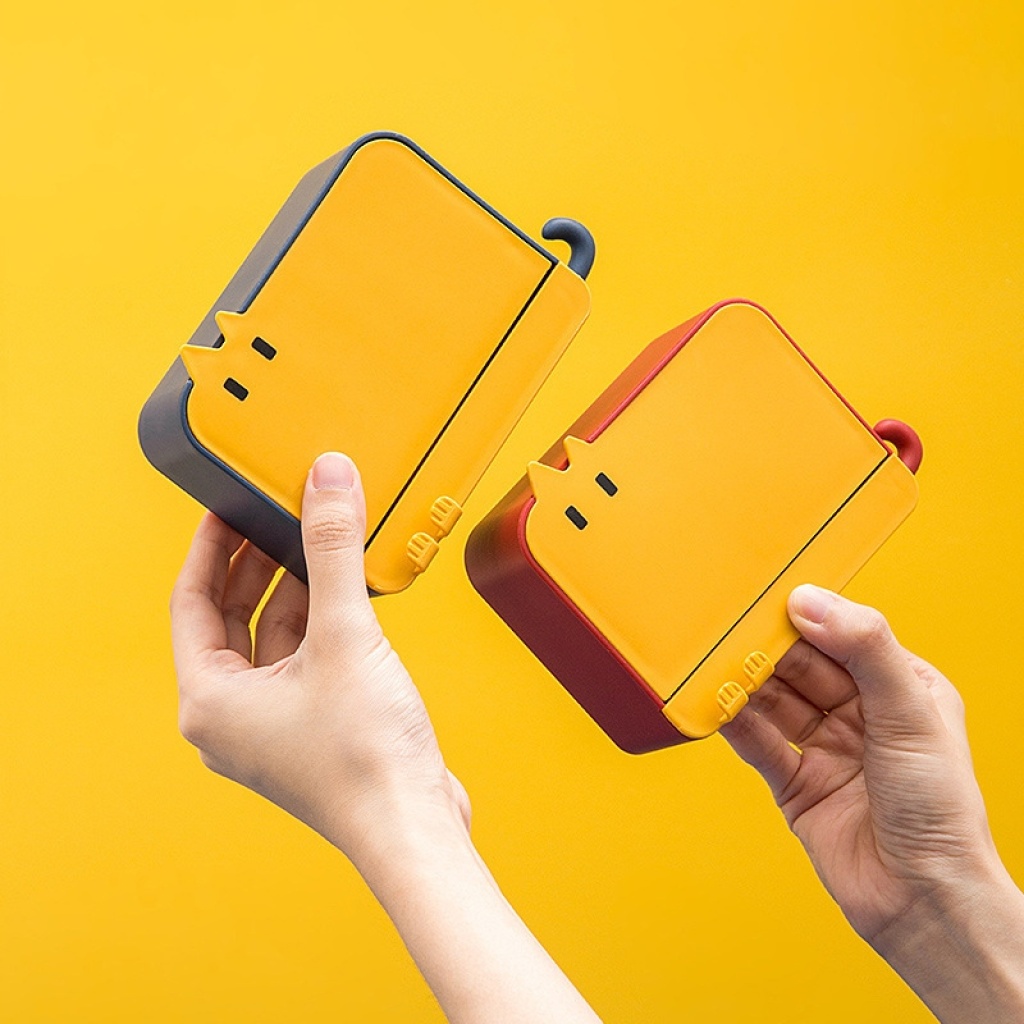 Little Yellow Duck double-layer draining soap cartoon creative household box, soap box, no need for drilling, wall-mounted bathroom rack pic 22