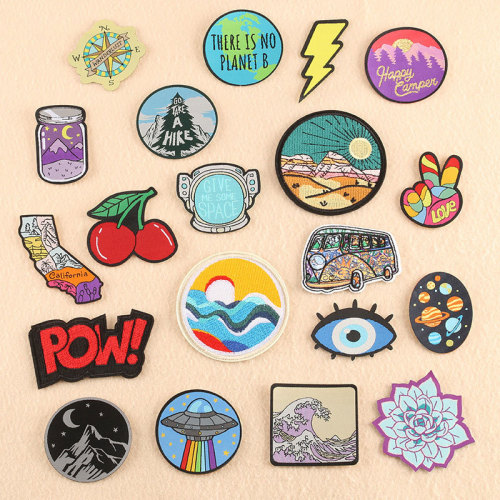 duo cool woven cloth stickers computer embroidery logo zhang zai patch patch clothing accessories shoes and hats bags accessories embroidered cloth stickers