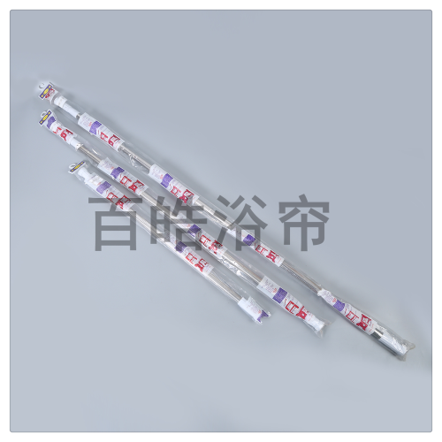 [Baihao] Hole-Free Curtain Shower Curtain Rod Balcony Bedroom Bathroom Hanging Clothes Drying Rod Telescopic Rod Source Factory 