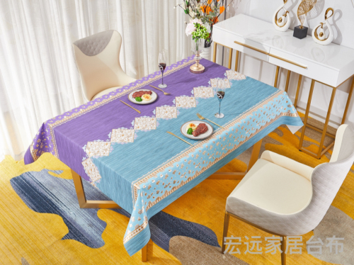 table cloth new brushed high-end quality， waterproof and oil-proof disposable pvc tablecloth