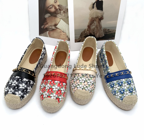 new spring and summer platform shoes single-layer shoes guangzhou women‘s shoes handcraft shoes floral artistic fresh shoes women‘s shoes