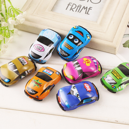 Hot Sale New Soft Shell Inertia Pull Back Car Racing Model Boys Children Racing Interactive Toys