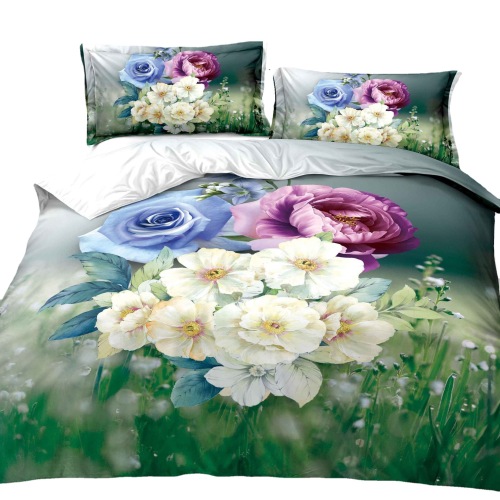 high weight 3d four-piece bedding four-piece six-piece polyester factory direct sales