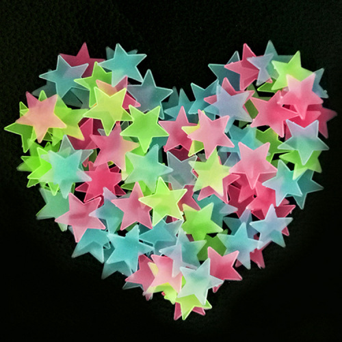 Star Luminous Stickers Luminous TV Decorative Painting Fluorescent Stickers Star Stickers Stereo Wall Stickers