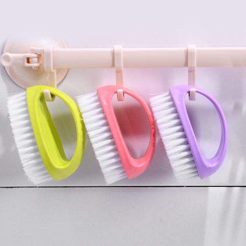 daily necessities with handle multi-purpose clothes cleaning brush candy-colored plastic clothes cleaning brush candy-colored shoes cleaning brush