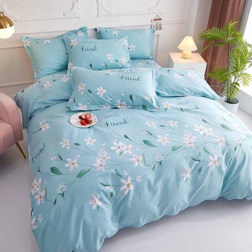Cotton Four-Piece Cotton Quilt Cover Bed Sheet Factory Wholesale WeChat Agent Bed Set Student Dormitory Three-Piece Set