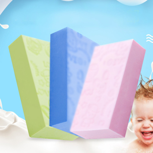 Baby Bath Sponge Bath Wipe Children Rub Gray Mud Sponge Wipe cartoon Printing Absorbent Sponge Bath Wipe Wholesale 