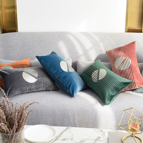 dutch velvet bronzing embroidery pillowcase living room bedroom pillow lumbar pillow cushion retail link