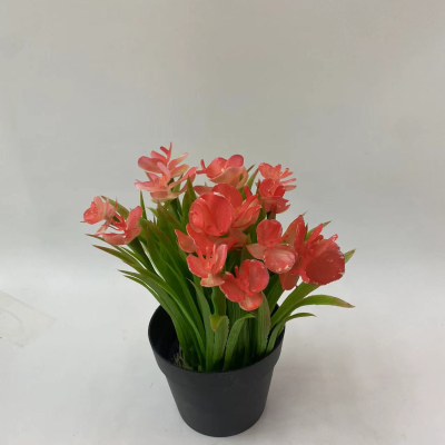 Artificial Green Plant Artificial Flower Phalaenopsis Home Decoration Miniature Bonsai