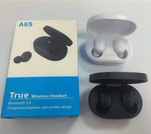 a6s bluetooth headset bluetooth 5.2 wireless tws bluetooth headset earbuds cross-border e-commerce a6sm1e7 bluetooth headset