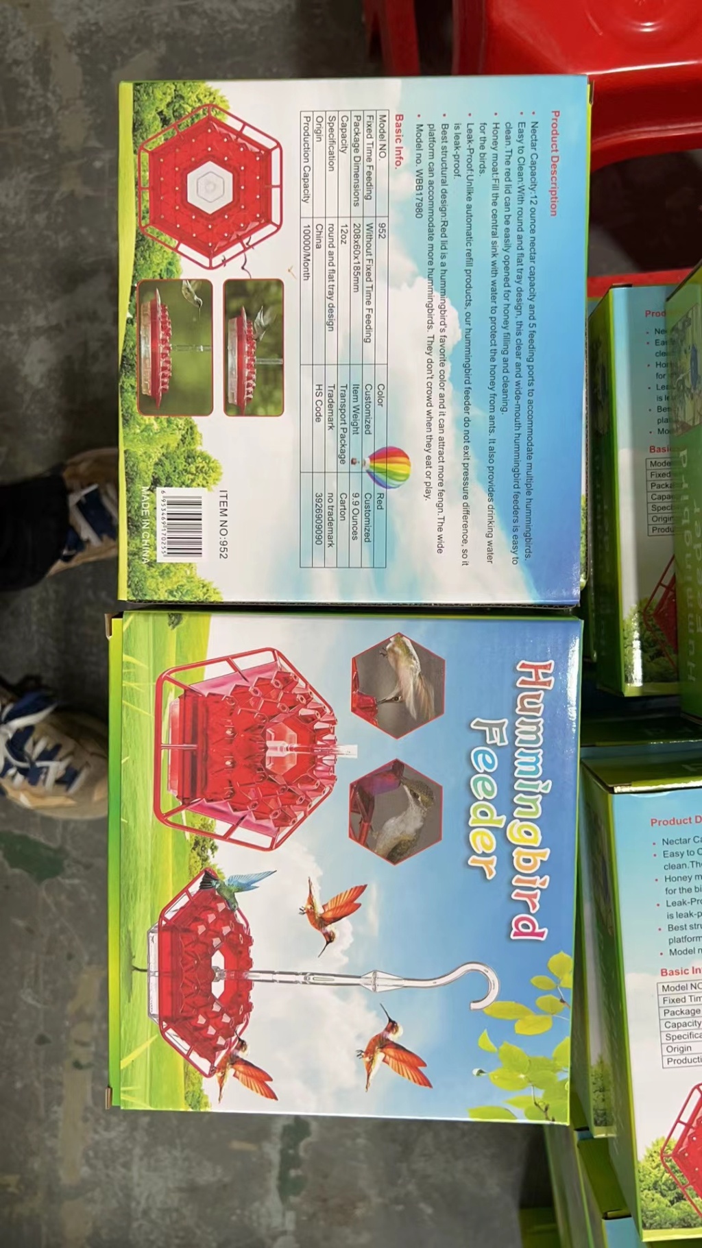 hummingbird feeder悬挂式六边蜂鸟喂鸟器喂食器wild bird feeder详情13