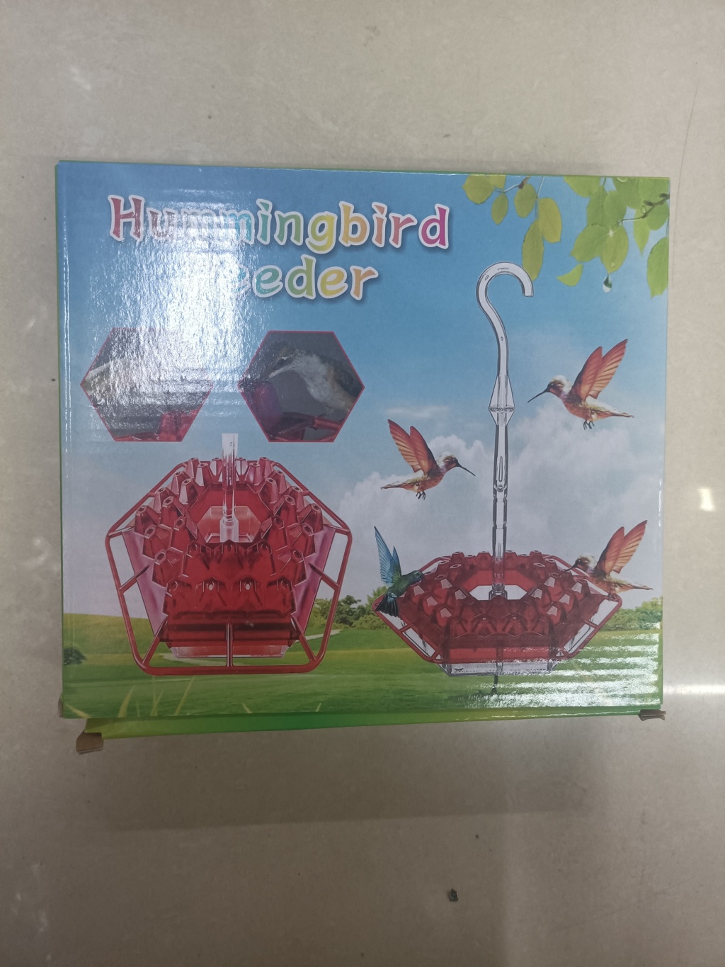 hummingbird feeder悬挂式六边蜂鸟喂鸟器喂食器wild bird feeder详情10