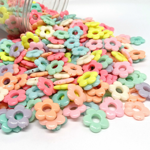direct selling plastic beads sunflower beads acrylic beads mixed color mixed batch diy ornament accessories
