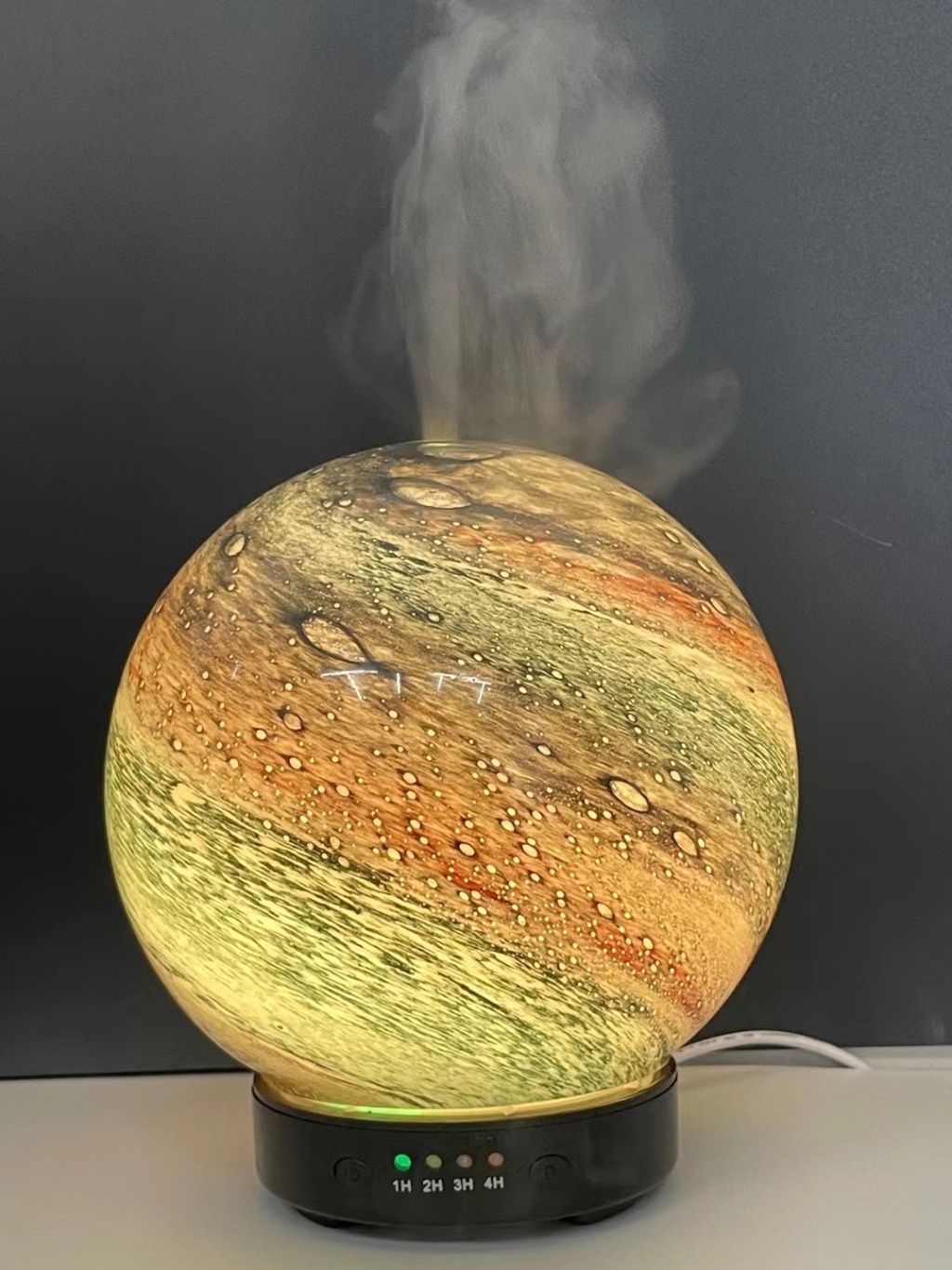 新品七彩永生花香薰机超声波3c认证直充香薰机加湿器详情28