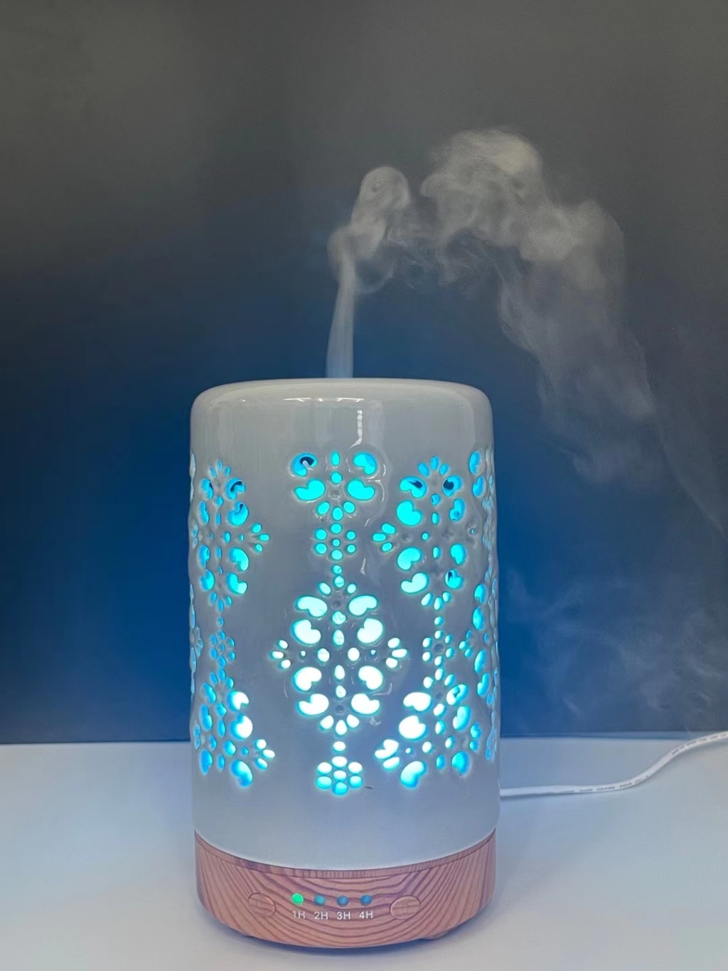 新品七彩永生花香薰机超声波3c认证直充香薰机加湿器详情31
