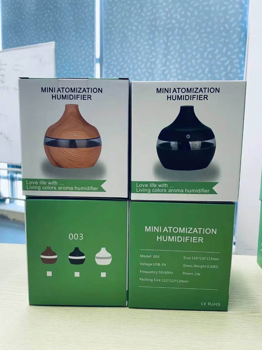 新品七彩永生花香薰机超声波3c认证直充香薰机加湿器详情6