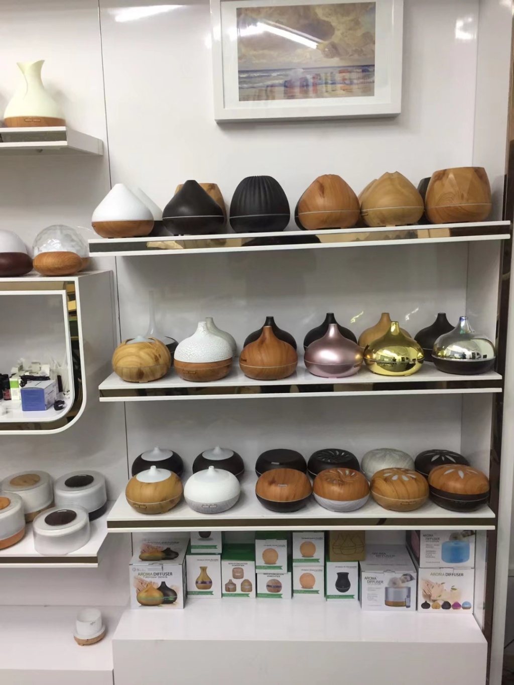 新品七彩永生花香薰机超声波3c认证直充香薰机加湿器详情25
