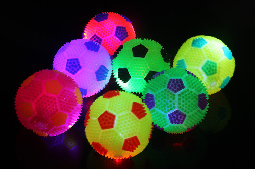 Hot Selling Luminous Colorful Jumping Football Pinch Called Luminous Football Children‘s Educational Luminous Toys stall Direct Sales