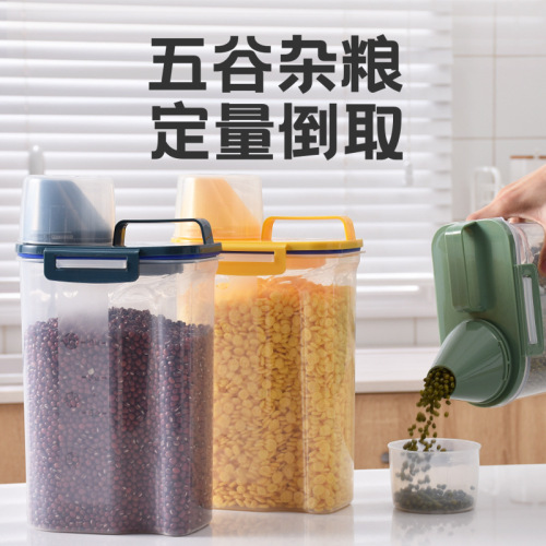 japanese-style rice bucket rice storage box kitchen grains household sealed storage box storage tank moisture-proof rice bucket