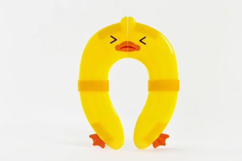 Yibei New Portable Children‘s Foldable Toilet Mat Small Yellow Duck Shape Children‘s Toilet