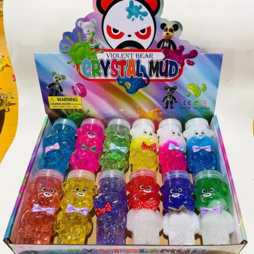 amazon hot-selling slim crystal mud multi-color crystal mud colorful mud starry sky mud slim diy toys