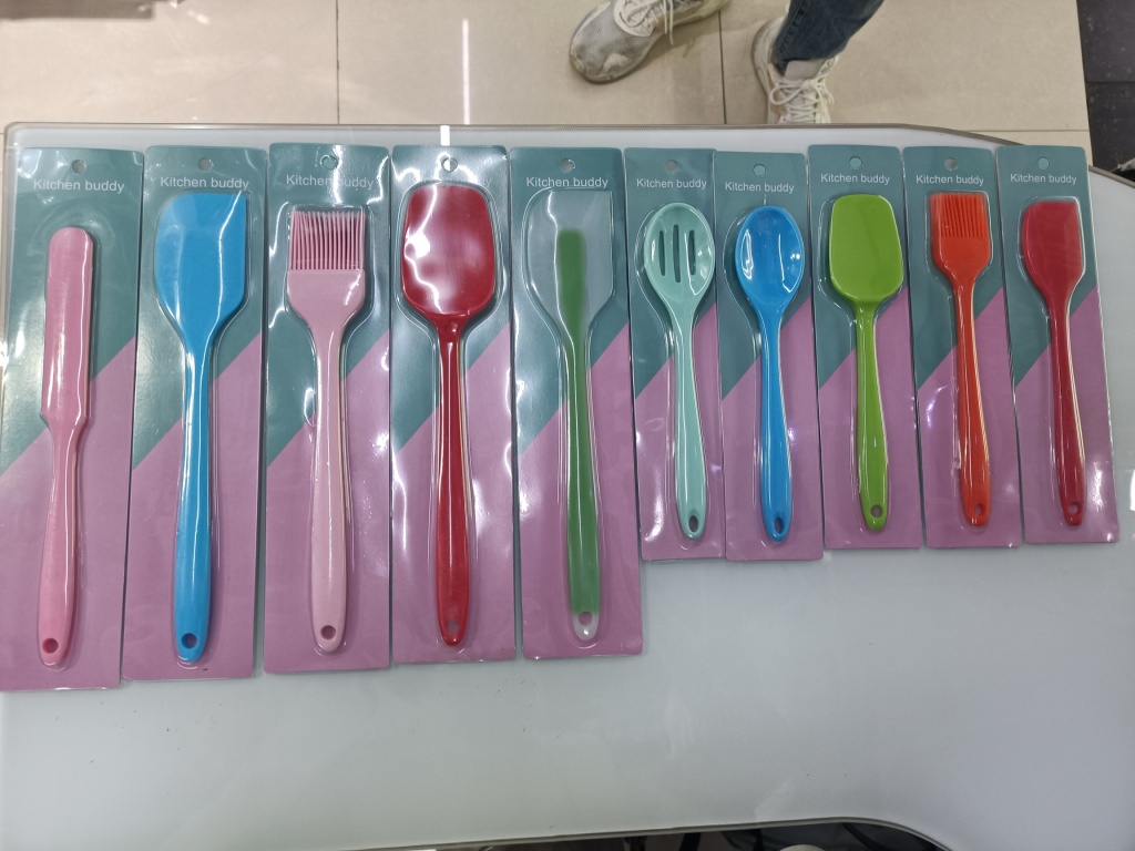 Barbecue and hot pot silicone scraper, oil brush, baking cake spatula, cream scraper, sauce brush tool set pic 21