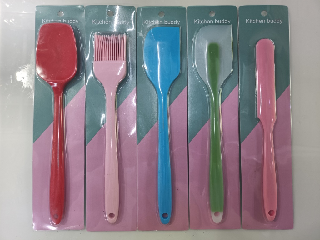 Barbecue and hot pot silicone scraper, oil brush, baking cake spatula, cream scraper, sauce brush tool set pic 19