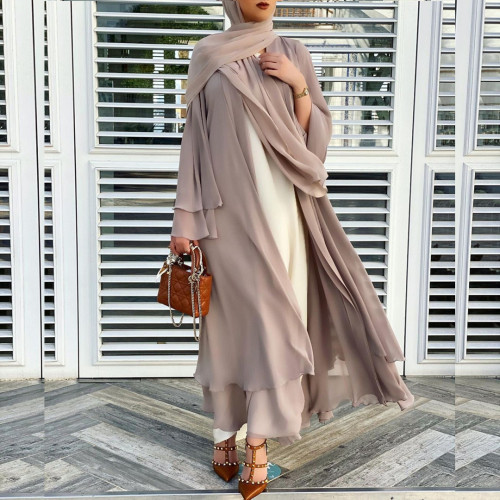 9048 Soft Elegant plus Size Women‘s Cardigan Loriya AliExpress Robe Solid Color Cardigan Dress