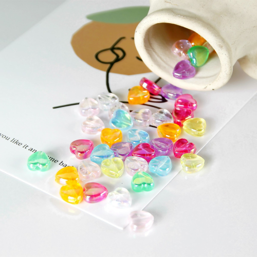 acrylic heart beads japanese sweet cool diy handmade necklace bracelet beaded accessories