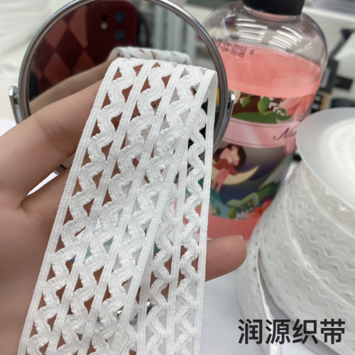 3.0cm small fragrance ethnic style wave pattern elastic skirt waist woven hair band diy dress clothing accessories