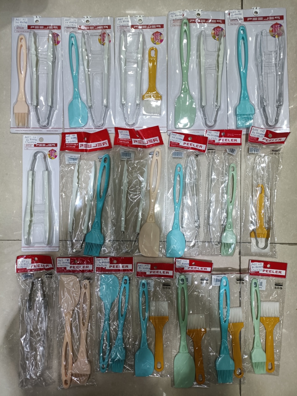 Multi-functional silicone food tongs, kitchen heat-resistant bread, steak, pasta tongs, noodles, salad, cake spatula pic 16