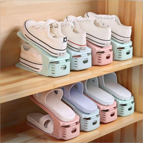 cross-border wholesale double-layer shoe rack creative home dormitory artifact shoe cabinet shoe rack storage artifact shoe holder