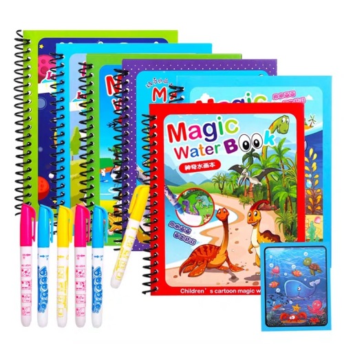 Children‘s Magic Water Painting Book Baby Coloring Coloring Book Kindergarten Magic Water Painting Book Repeated Graffiti Book