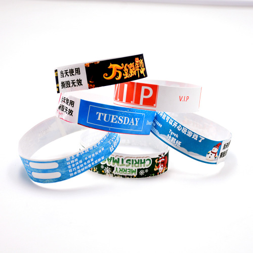 Children‘s Playground Disposable DuPont Paper Bracelet Personalized Fashion Ticket Customization Anti-Lost Ticket Tearing Constantly