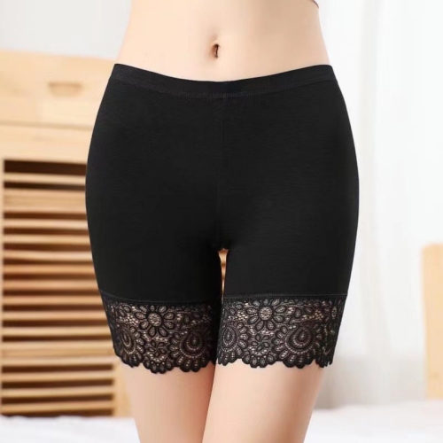 Modal Cotton Safety Pants Women‘s Anti-Exposure Lace Edge Leggings Women‘s Thin Insurance Shorts Women