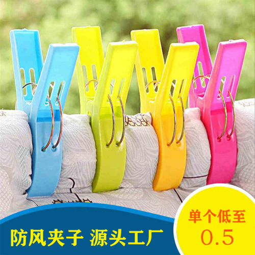 Factory Direct Sales Extra Large Thick Quilt Windproof Clothes Clothespin Pants Clip Clothes Pin Drying Sheets 4 Pack