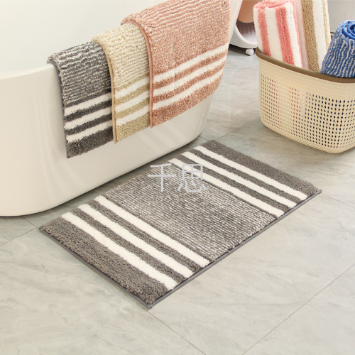 Qiansi Thickened High Plush Bathroom Non-Slip Mats Kitchen Bathroom Entrance Absorbent Floor Mat Carpet New Floor Mat