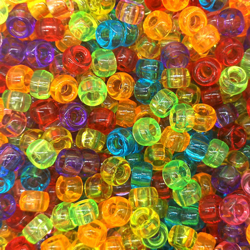 6 * 9mm plastic large hole beads ps barrel beads transparent color loose beads candy color beads diy beaded material