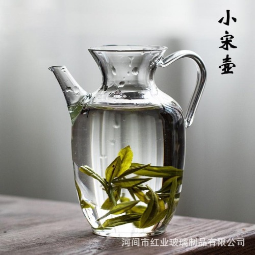 ancient style small song pot thickened borosilicate glass pot fair cup tea strainer household teapot