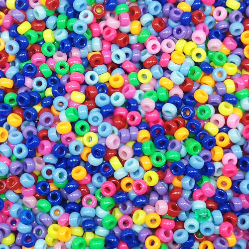 4 * 7mm plastic large hole beads ps barrel beads beads diy ornament bracelet material hair accessories