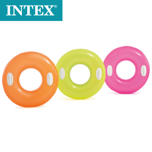 intex59258 children‘s tee-color water wing life buoy with handle swimming ring inftable toys wholesale
