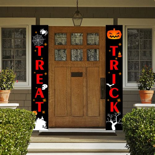 New Spot Halloween Couplet Door Width Flag Door Curtain Banner 30 * 180cm Halloween Door Decoration