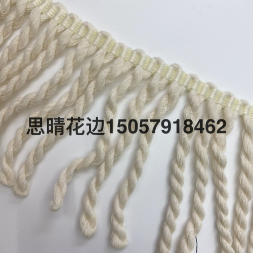 Factory Direct Sales Spot Supply Beach Towel Fringe Tassel Twisted Row Tassel Lace Clothing Accessories
