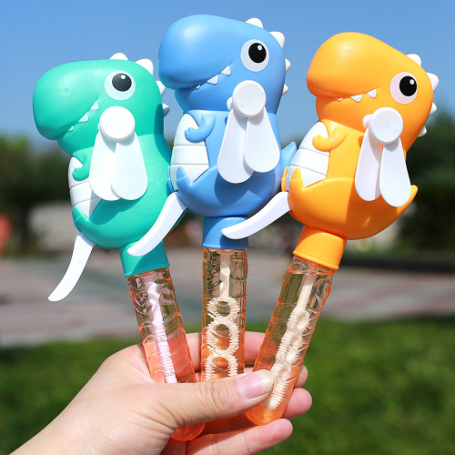 Factory Wholesale Children Colorful Cartoon Fan Bubble Stick Bunny summer Outdoor Toy Bubble Stick
