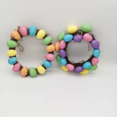 Amazon Sources Factory Direct Sales Easter Egg Wreath, Holiday Scene Decoration, Scene Layout Eggs