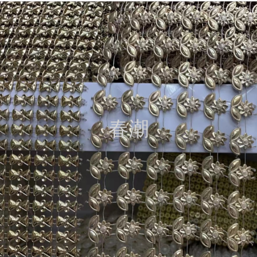 factory direct sales elastic rhinestone mesh drilling hot drilling mesh shoes accessory bag accessories diy