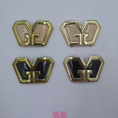 High-Grade Zinc Alloy Shoe Buckle Available Single-Layer Shoes Peas Shoes Sandals and Slippers Luggage Clothing 