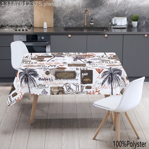 waterproof tarpaulin table cloth table runner cross-border tablecloth for party holidays