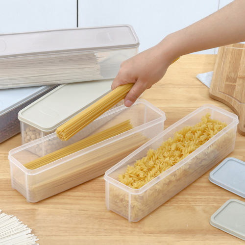 noodle storage box rectangular plastic refrigerator food preservation box with lid kitchen grains food noodle sealing box